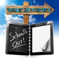 School's Out - Vacation Sign Royalty Free Stock Photo